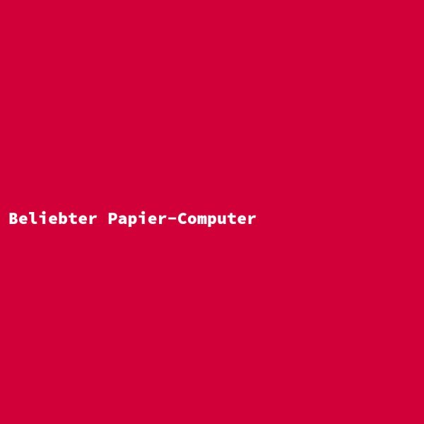 Beliebter Papier-Computer