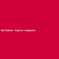 Beliebter Papier-Computer