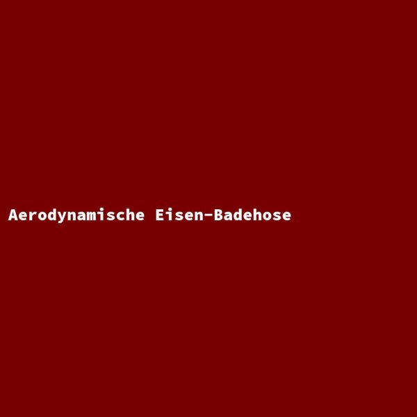 Aerodynamische Eisen-Badehose