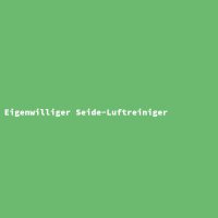 Eigenwilliger Seide-Luftreiniger