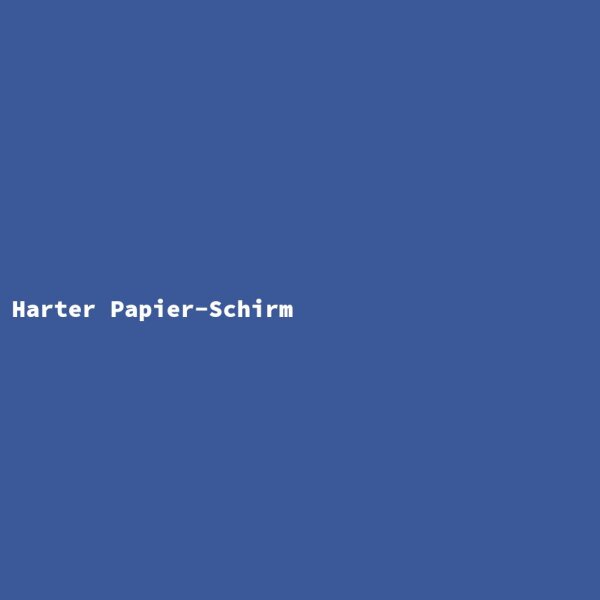Harter Papier-Schirm