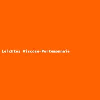 Leichtes Viscose-Portemonnaie